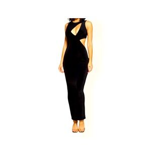 Black cutout dress. NWT